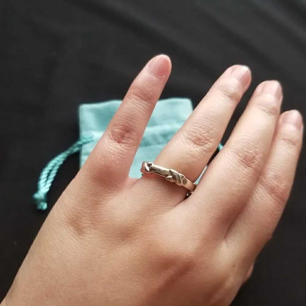 Tiffany & Co. Silver Kiss Ring